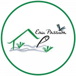 Logo Eau Passion ancien site. Retrouvez tous vos produits pour bassin ici.